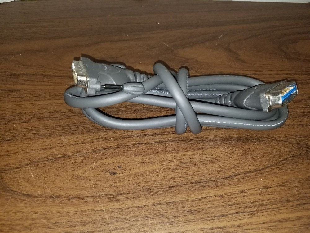 Printer 6 Ft Parallel Cable Cord F2A046-06 Belkin