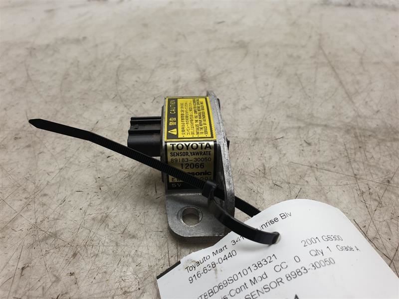 2001 LEXUS GS300 CHASSIS ECM YAWRATE SENSOR CONTROL MODULE ASSEMBLY