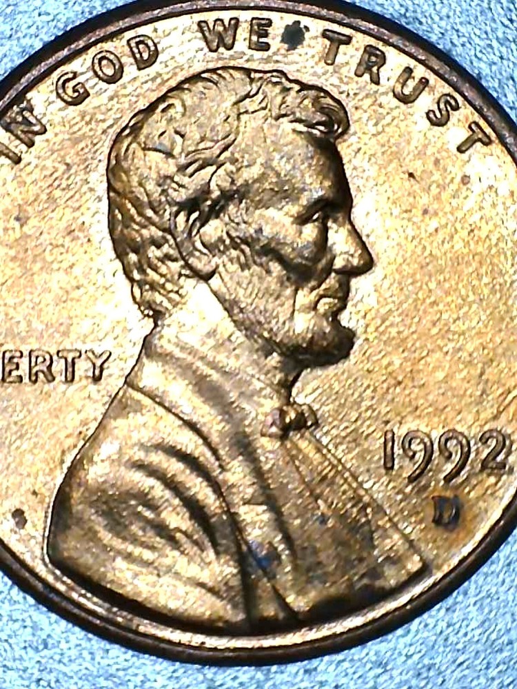 1992 D Lincoln Small Cent Heavy DDO/ Heavy DDR. No Microscope Needed