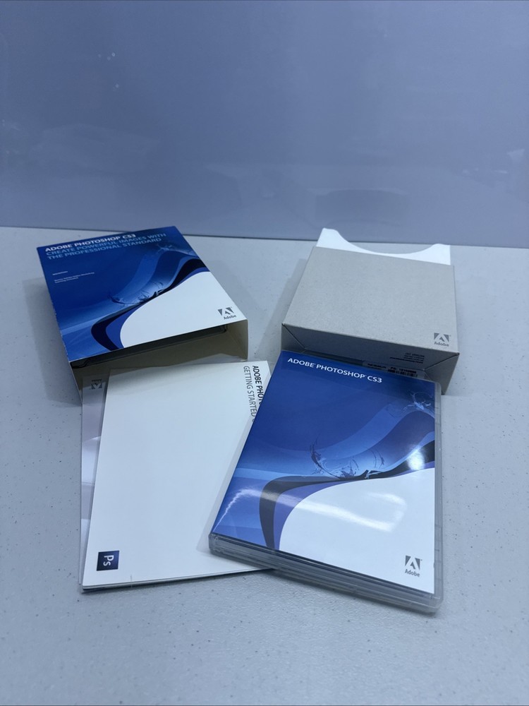 Adobe Photoshop CS3 MAC UPGRADE CD with Serial Number, Getting Started Guide