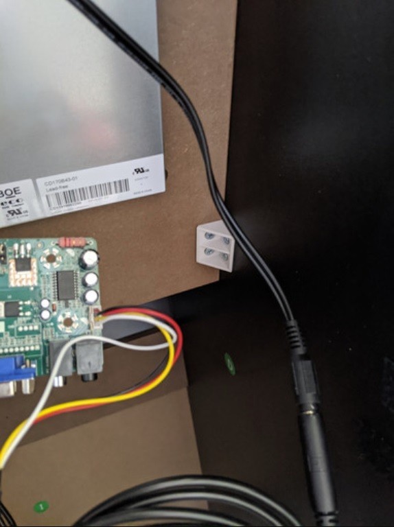 Arcade1up speaker adapter. Plug your speakers into your LCD controller.