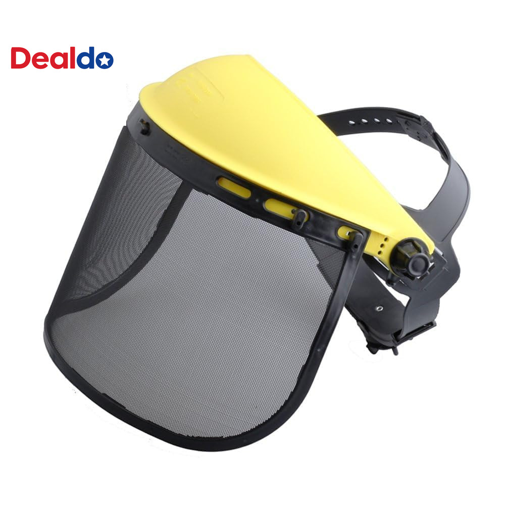 Safety Face Shield with Mesh Visor for Weed Eating Whacking Yard Work Chainsaw P