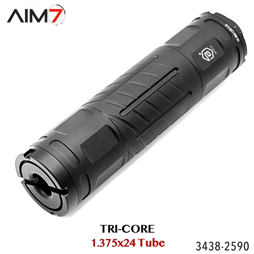 AIM7 TRI-CORE MATRA Light Muzzle Brake  Linear Comp 6"  223/308/9mm/30CAL