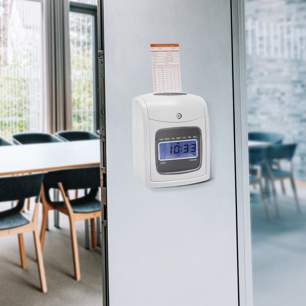 Pyramid Time System Model With 50 Cards Starter Time Clock Bundle 13V 1000MA