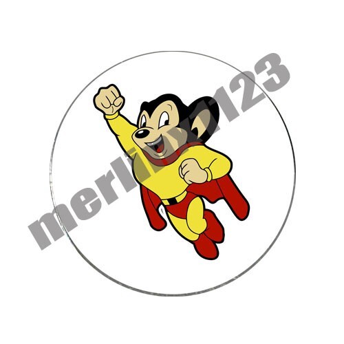 Mighty Mouse Cartoon Golf Ball Marker + Switchblade Divot Tool Comic