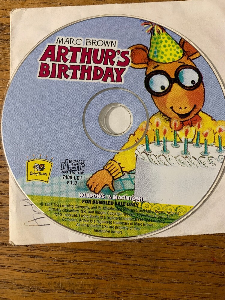 Arthur’s Birthday PC CD Rom Game