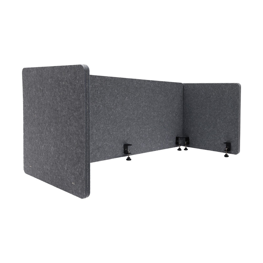 Desk Privacy Divider Clamp-on Table Mounted Office Partition for School Studio