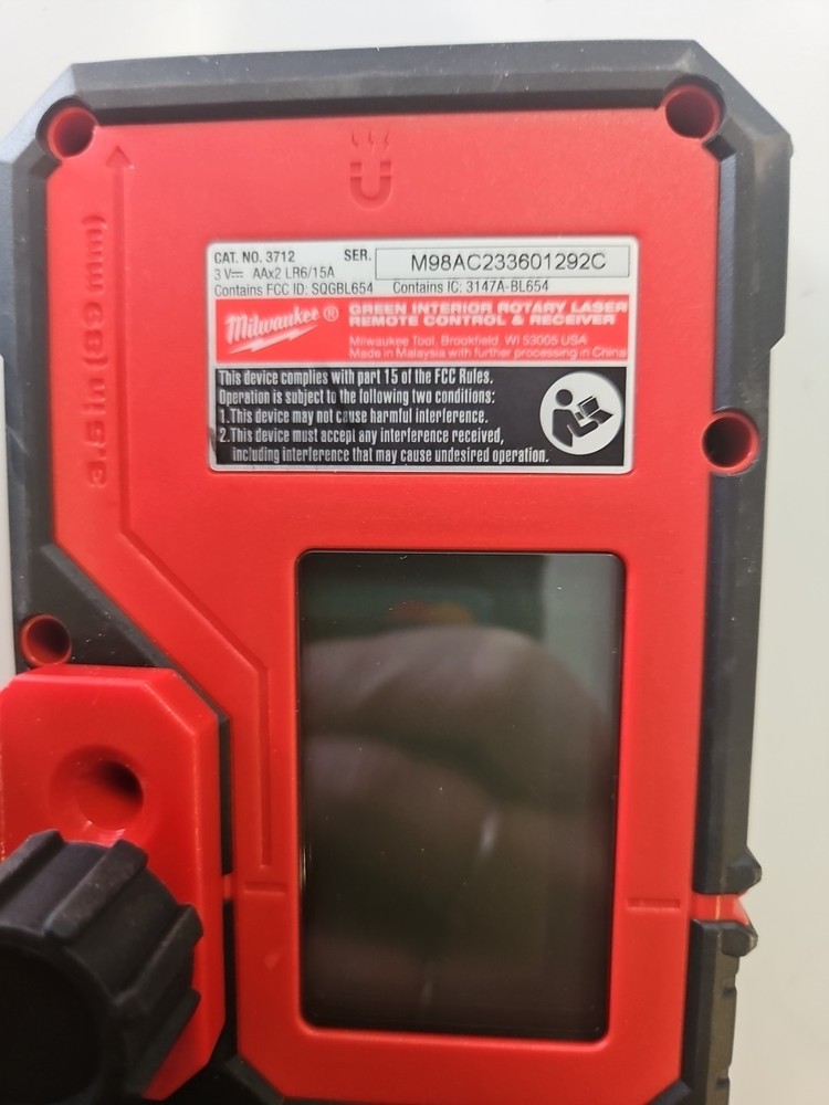 Green Interior Rotary Laser Remote Control And Receiver