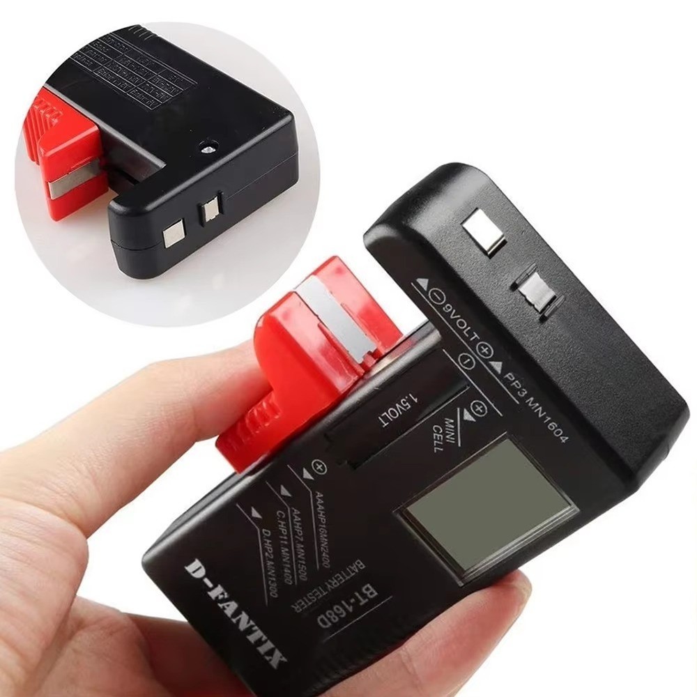 Universal Digital LCD Battery Checker Volt Tester Cell AA AAA C D 9V Button
