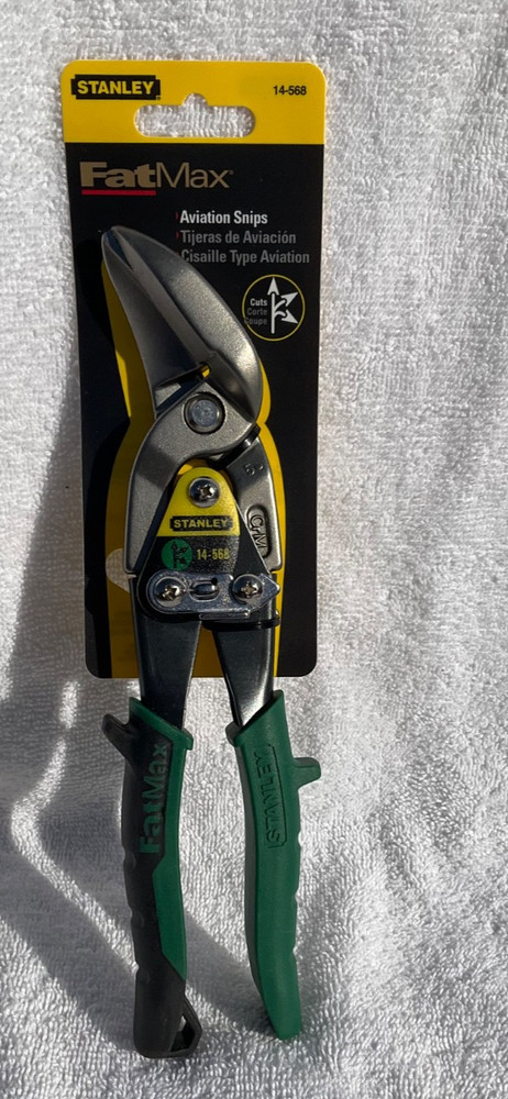 Stanley FATMAX Offset Right Cut Aviation Snips 18 GA