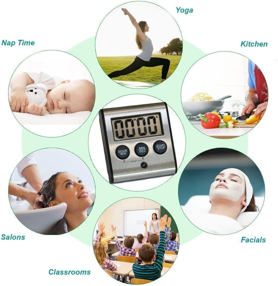 Strong Magnetic Timer with Lanyard Attachment