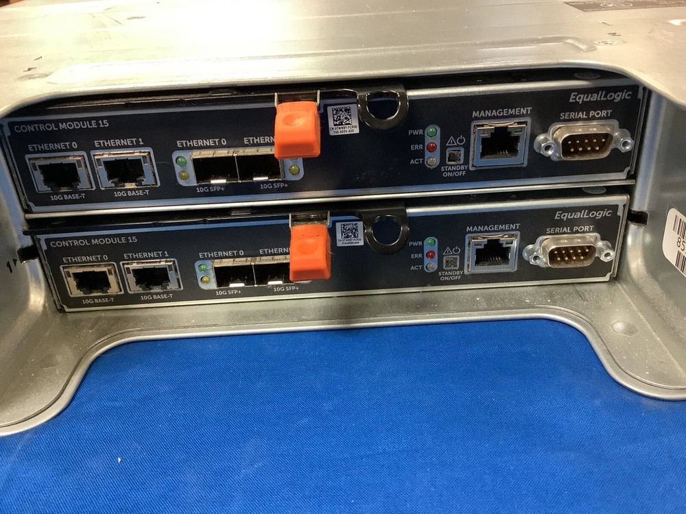 DELL EQUALLOGIC PS6210XV 24-BAY 2.5" STORAGE ARRAY WITH 2x TYPE 15 CONTROLLERS