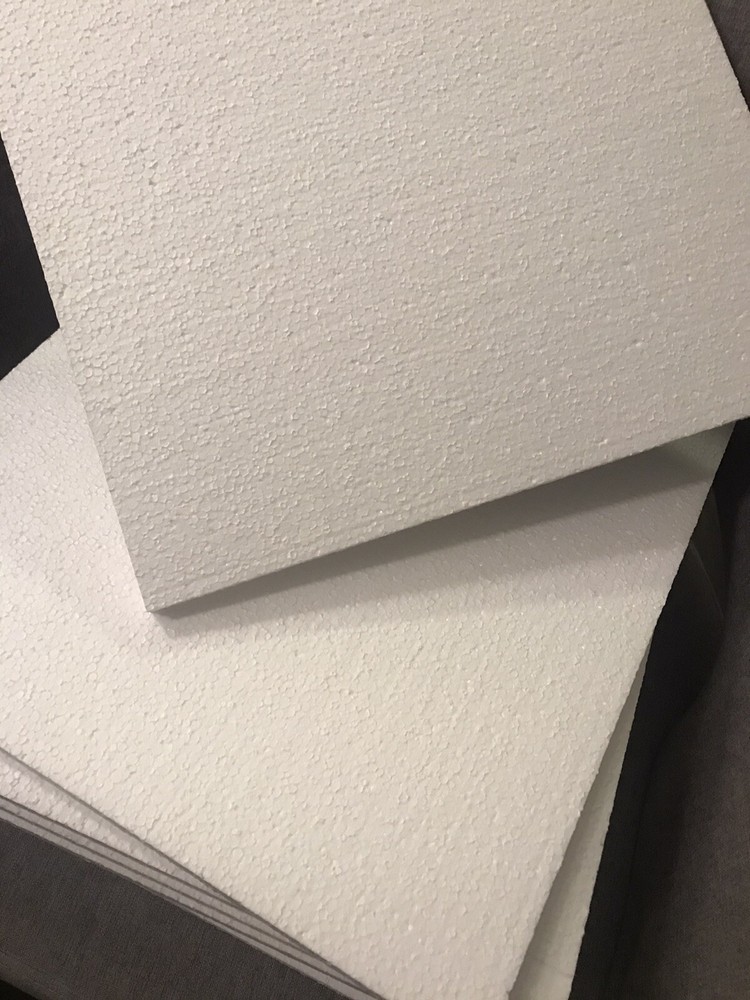 15pc 12"x12"x 1/2" Expanded Polystyrene Flat Sheets