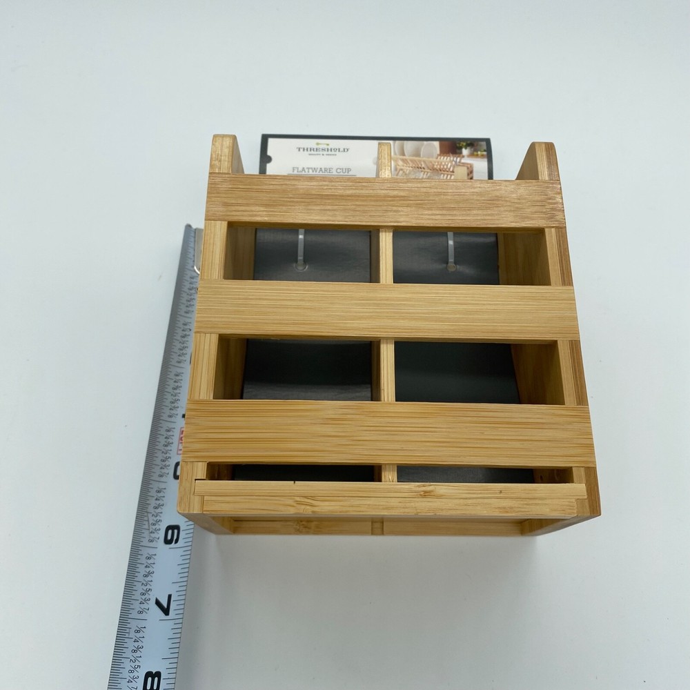 Threshold Bamboo Flatware Cup Compatible with Threshold Bamboo Drying Rack