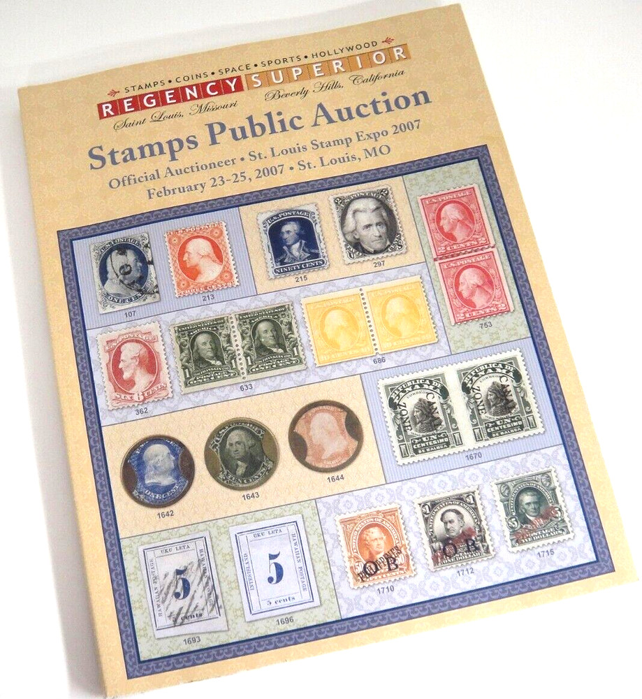 Regency Superior Stamp Auction Catalog 2007 Hawaii Zeppelin Cards Covers