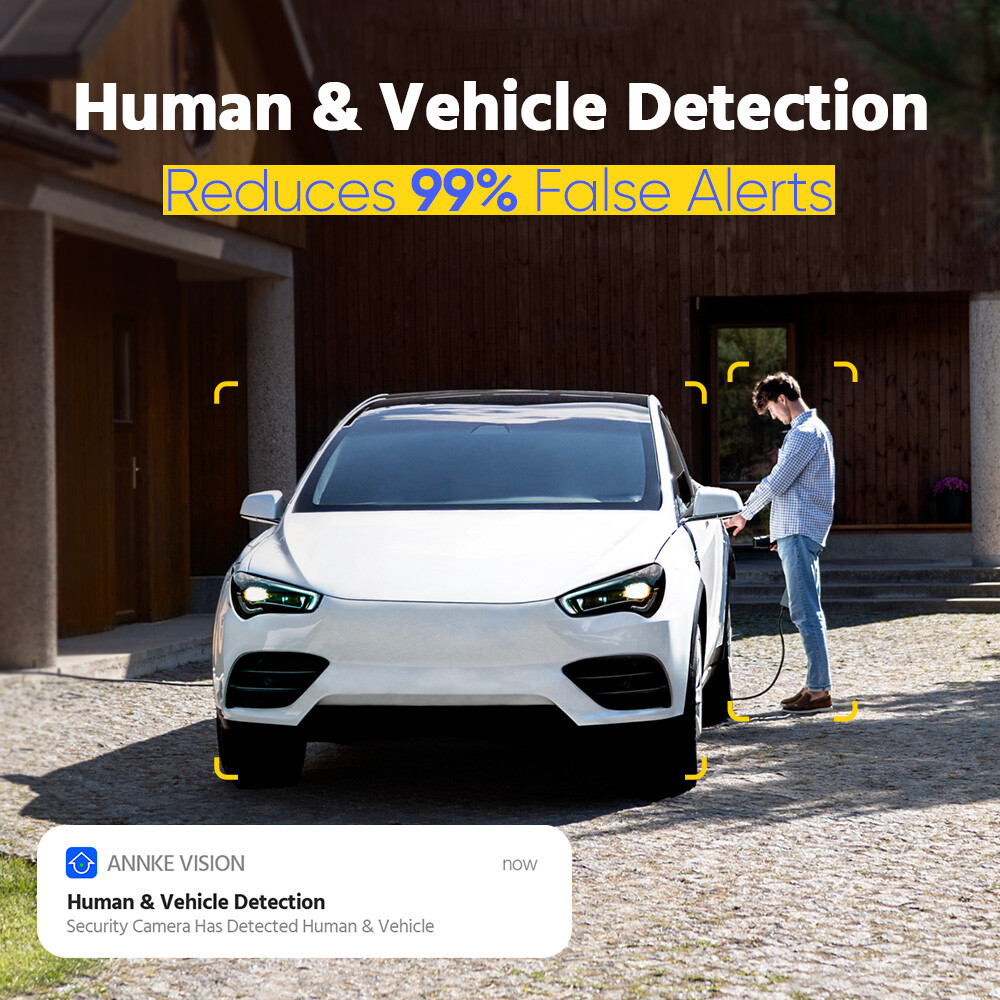 ANNKE 32CH 12MP NVR 4K POE AI Security Camera System Color Night Audio Recording