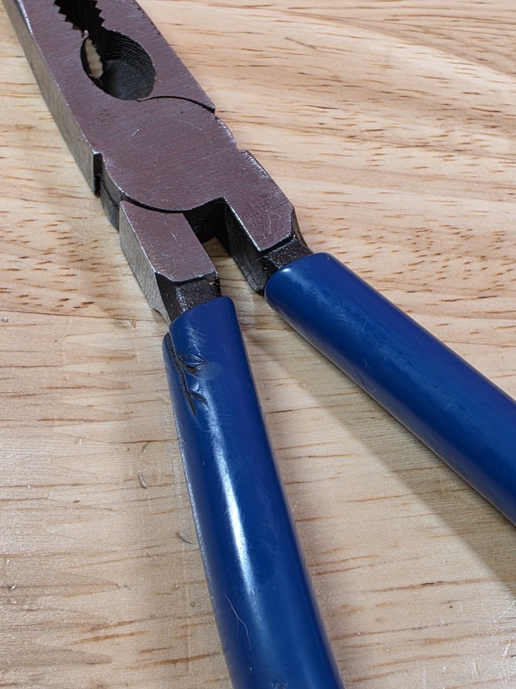 Cornwell Tools CPL66 Blue Handle Angled Bent End Needle Nose Pliers