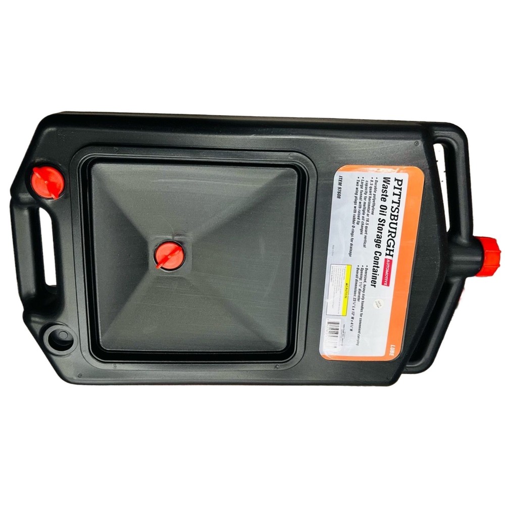 Waste Oil Storage Container 8.5 quart horizontal or 18.5 quart vertical