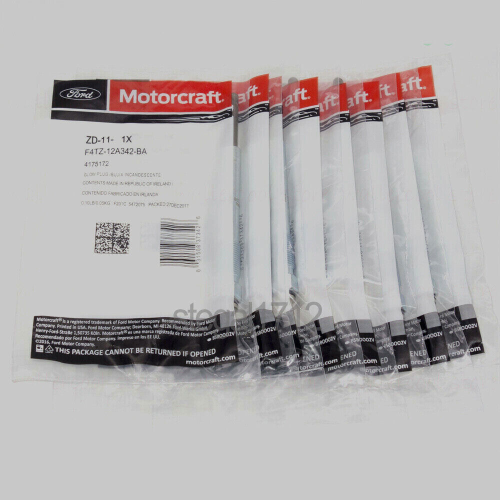 8PCS ZD-11 OEM Genuine Glow Plugs F4TZ-12A342-BA diesel For F250 E350 7.3L V8 US