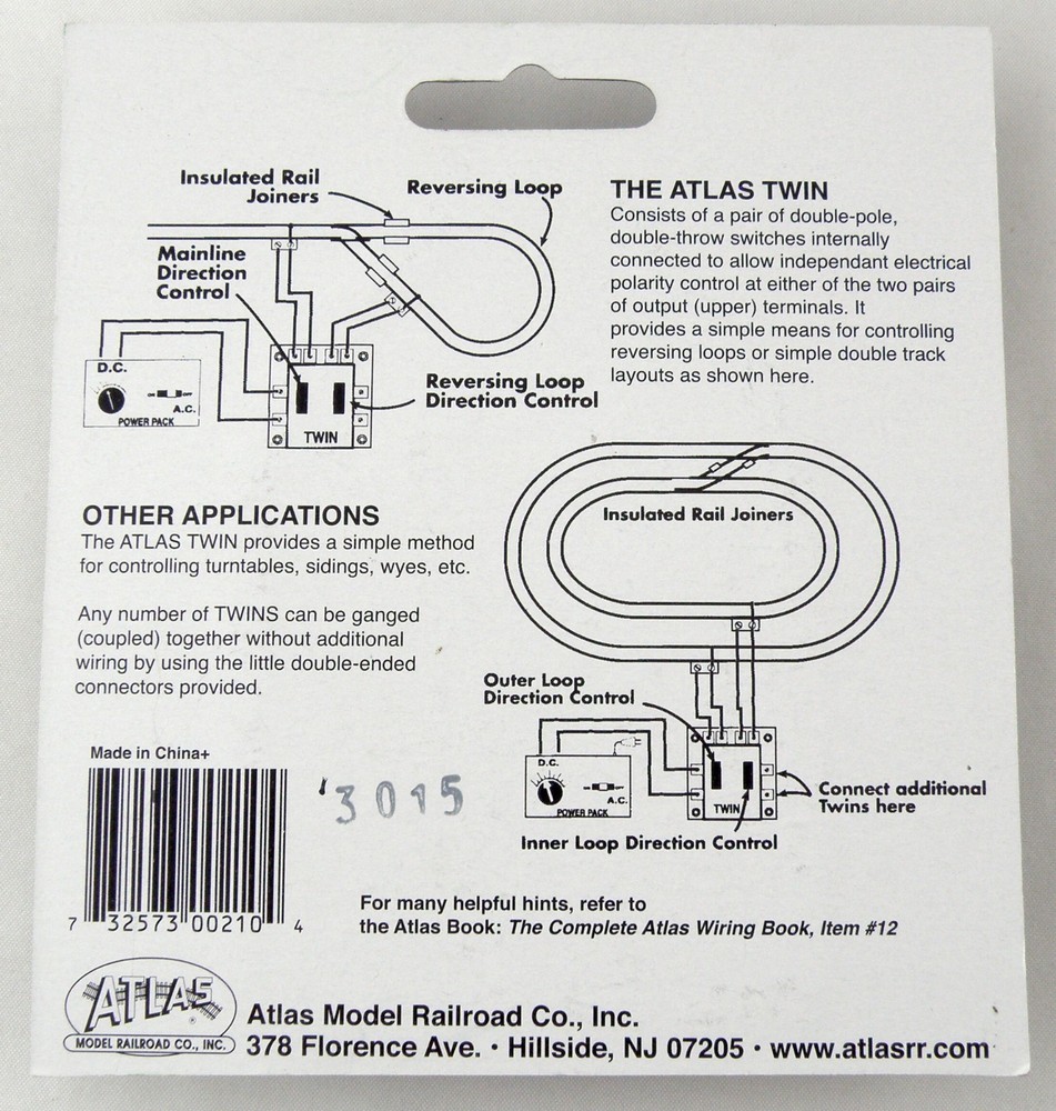 Atlas Model Railroad #210 Twin