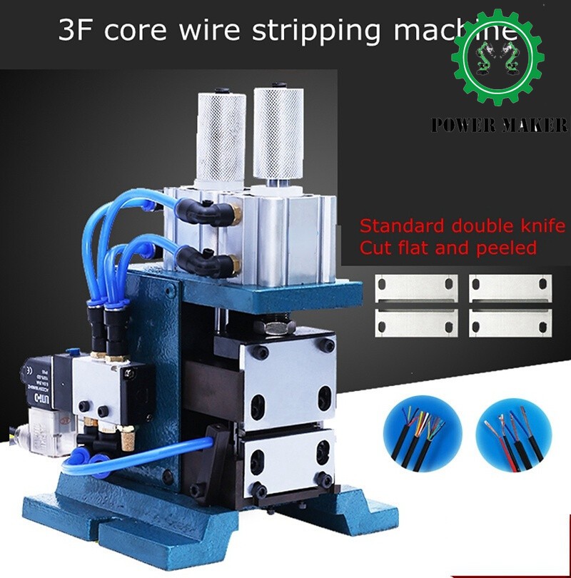 3F Vertical Core Wire Stripping Machine Pneumatic Stripping Twisting Machine