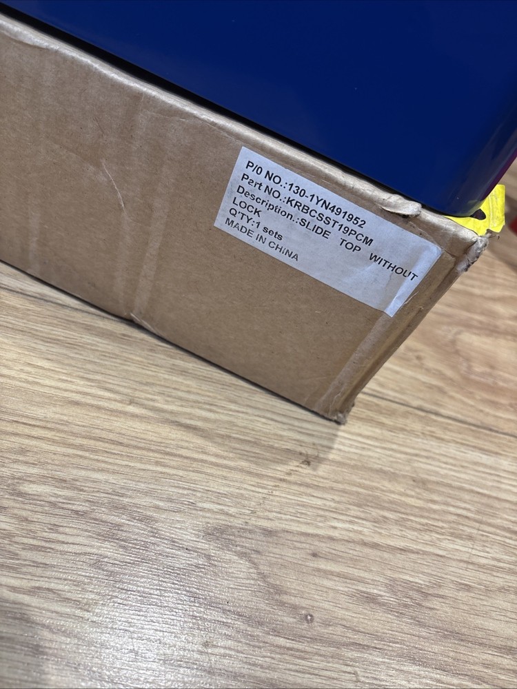 Snap On Toolbox Roll Cab Replacement Tray Blue Slide Top Without Lock KRBCSST19