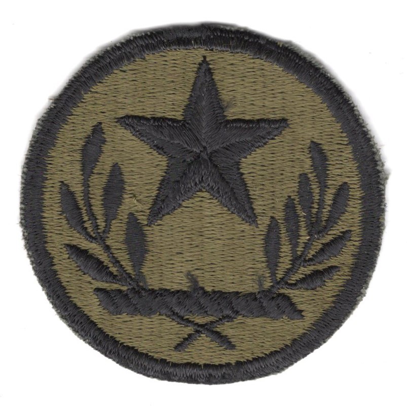 Army Patch: Texas National Guard Headquarters - subdued, cut edge