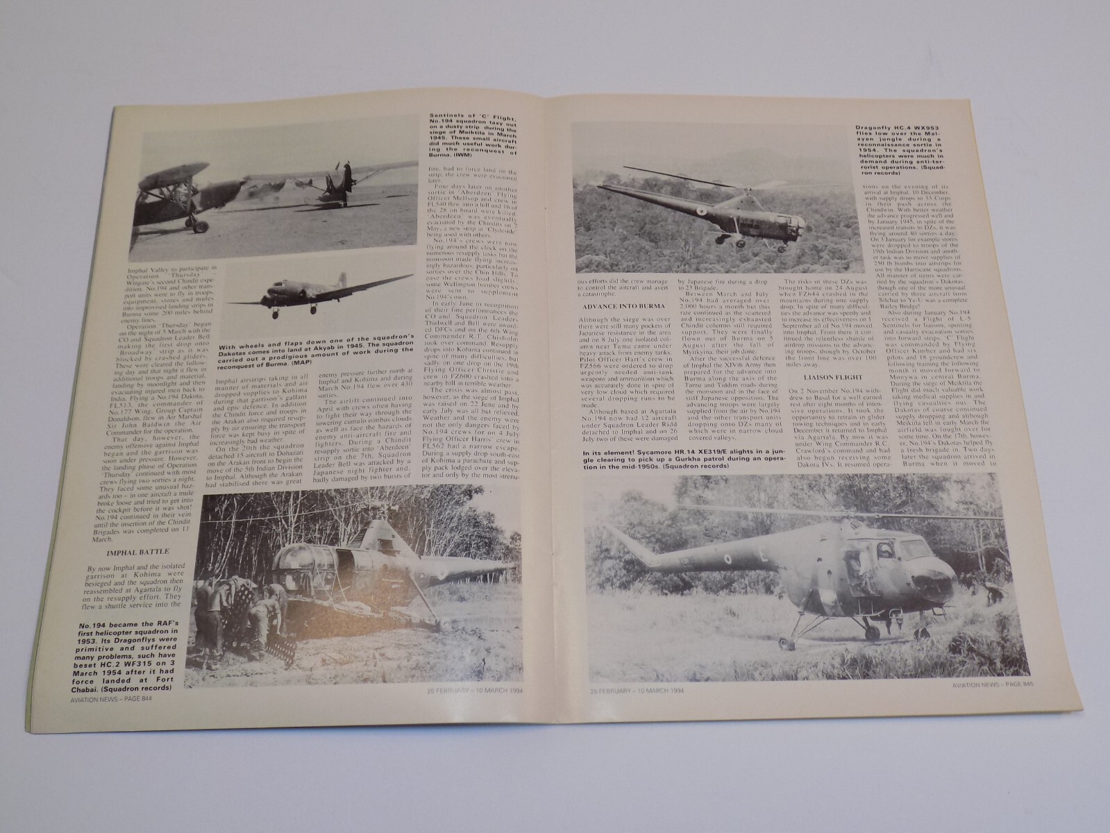 Aviation News Magazine Feb Mar 1994 Mitsubishi F1-T2 Plans Sabres in Korea RAF