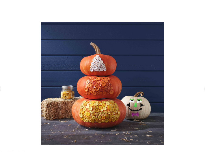 Frankenstein Plastic Pumpkin Decoration Frankenstein Plastic Pumpkin Decoration