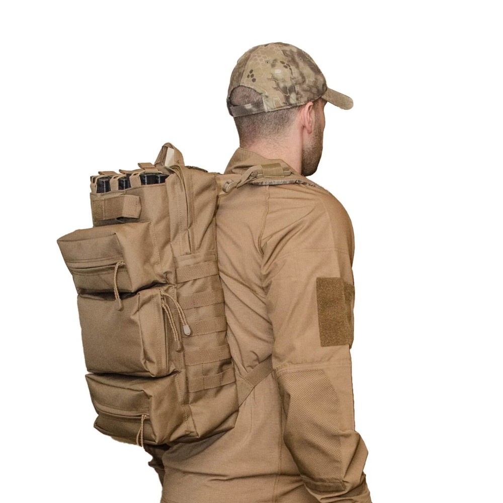 Tactical Backpack Range Bag, Magazine Holder, Hydration Bladder Outlet, Molle