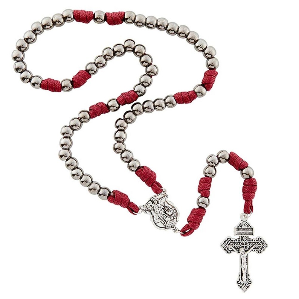 Saint Michael Paracord Durable with 2" Crucifix Rosary