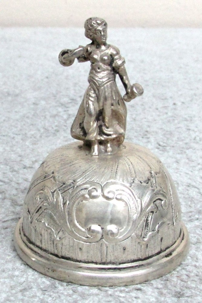 ORIGINAL 19th CENTURY GERMAN SILVER DINNER BELL