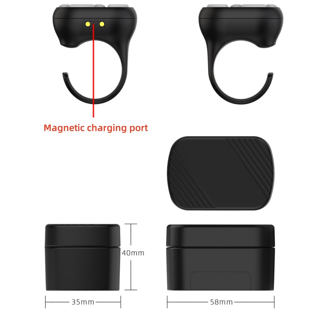 Wireless Bluetooth Remote Control Scrolling Ring Fingertip Video Mobile Phone