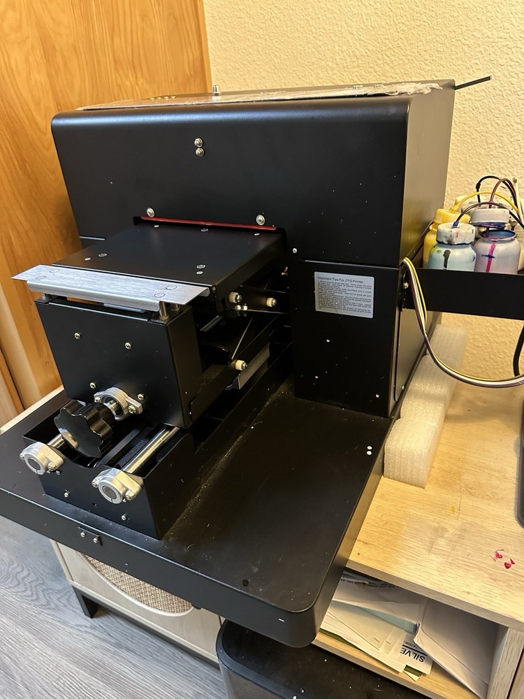 DTG Printer And Iron Heat Epson with printer Spairs and software