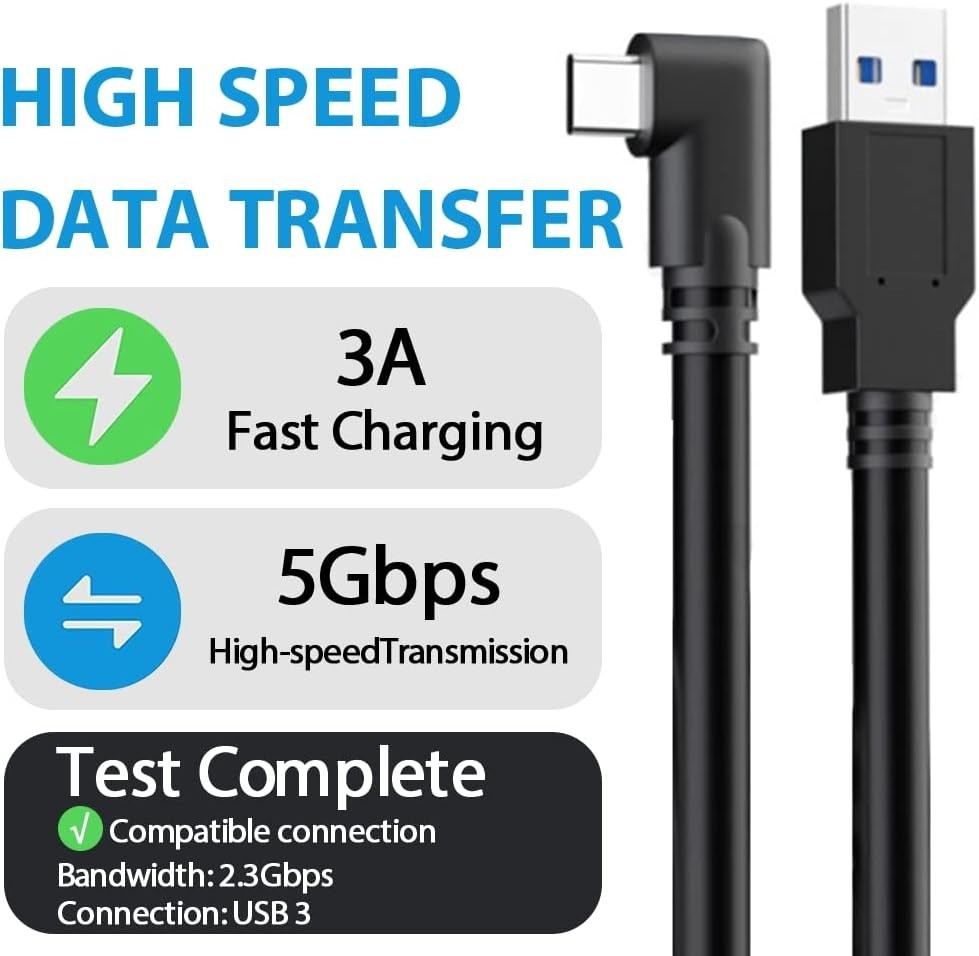 10FT Link Cable for Oculus Quest 3/Quest 2, High Speed Data Transfer Charging...