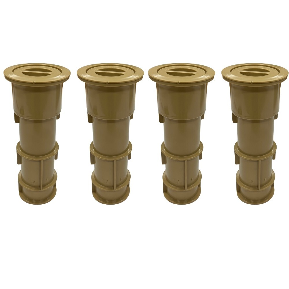Aquastar US108 7.5" Umbrella Stands with Sleeve and Center Cap Tan (4 Pack)