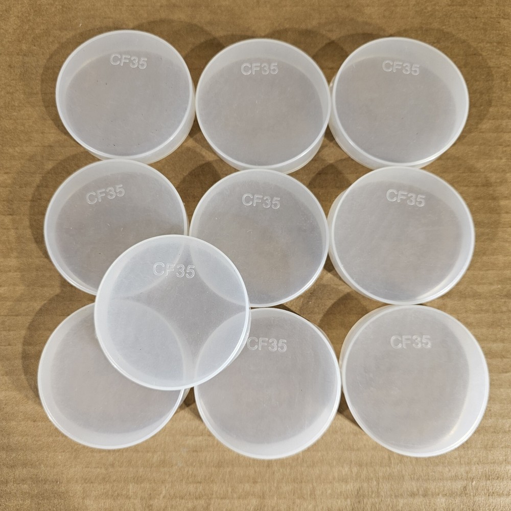DN35CF 2.75" CF Conflat Flange Protector Cap Knife Edge Guard Plastic PE 10-Pack