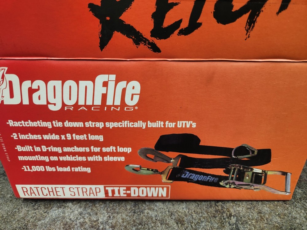 522134 DRAGONFIRE 2" RATCHET STRAP