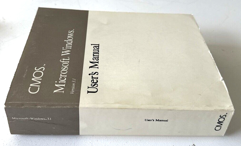 CMOS Microsoft Windows Version 3.1 User's Manual *EXCELLENT*