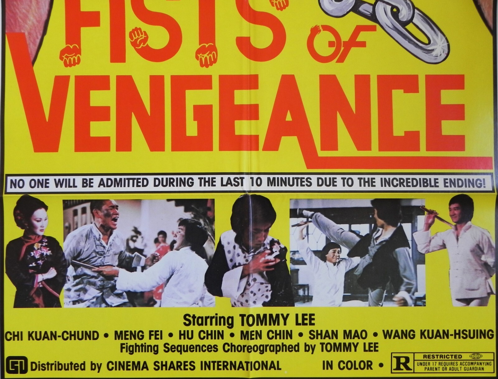 Fists of Vengeance 1972 One Sheet Poster Li Ching Lily Li