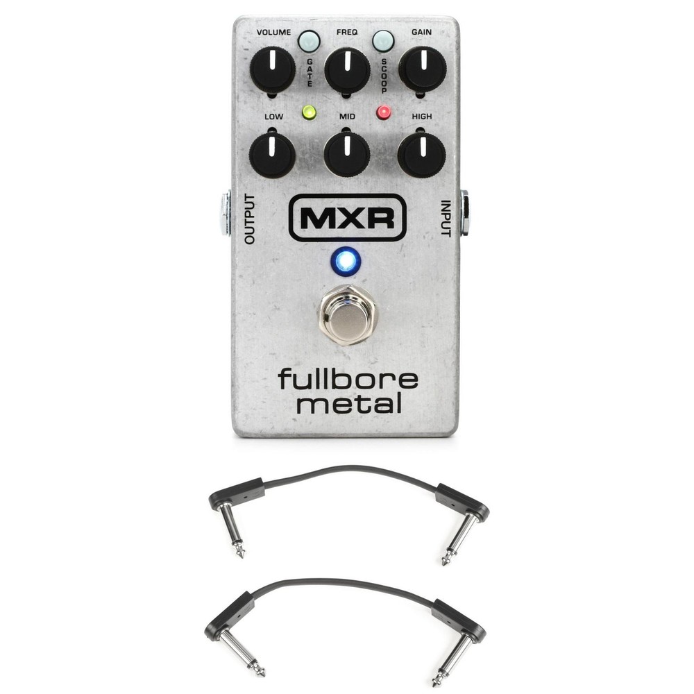 MXR M116 Fullbore Metal Distortion Pedal with EBS Patch Cables