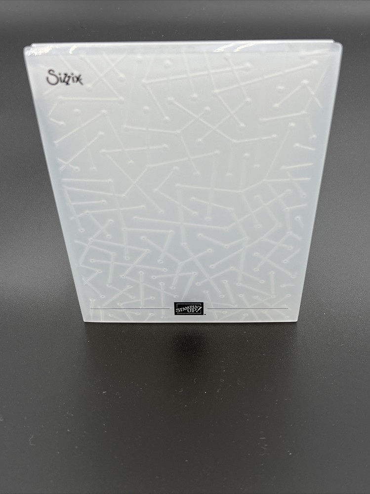 Stampin' Up MAPS ETC Dynamic Textured Embossing Folder Lines Dots Background