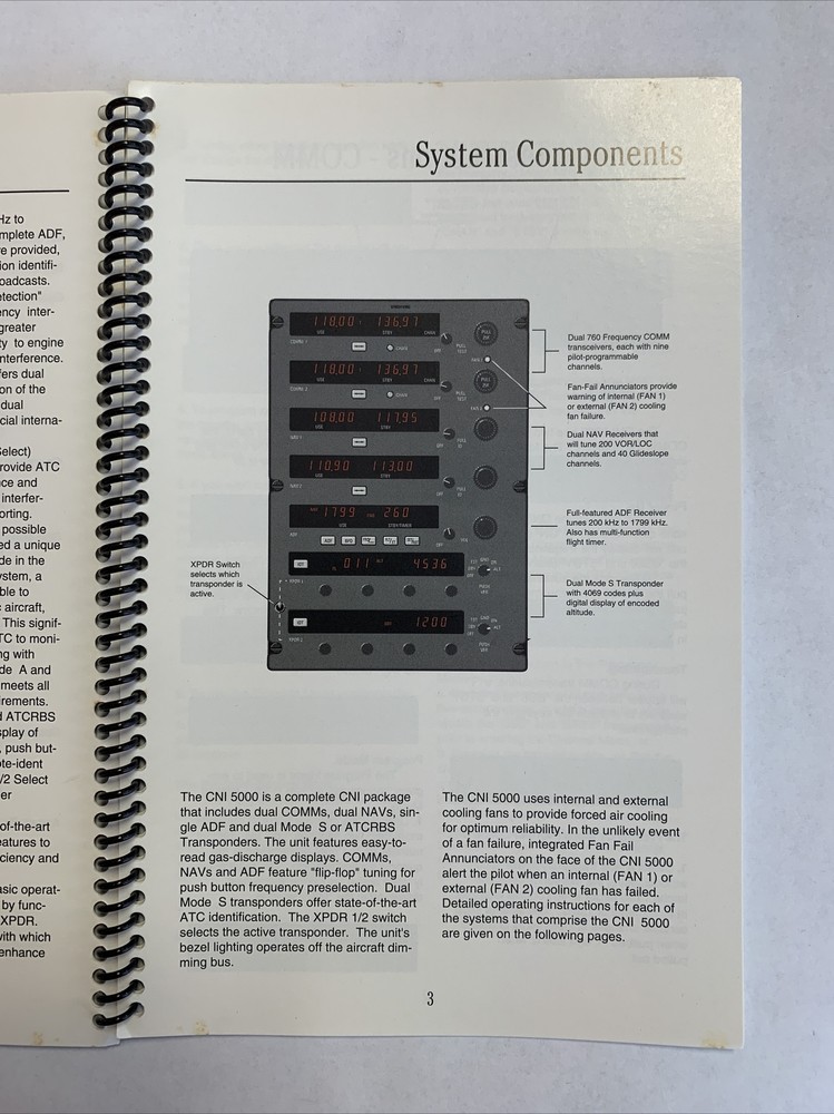 Bendix/King CNI 5000 Integrated Avionics System Pilot's Guide