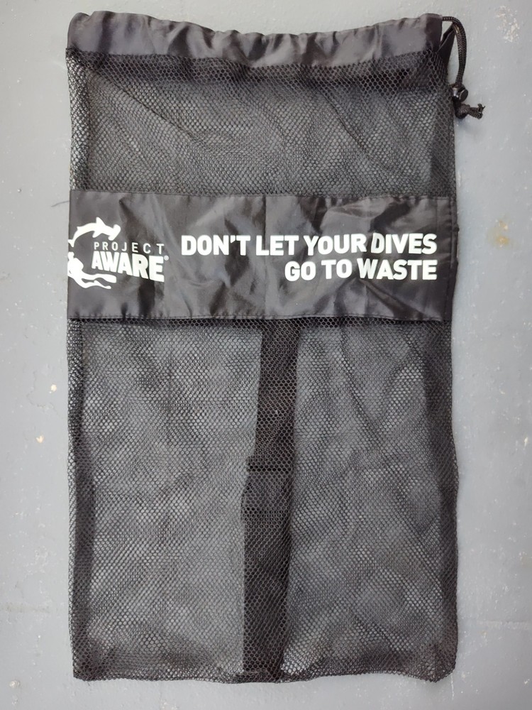 Dive Against Debris Project Aware Mesh Bag with Drawstring Opening