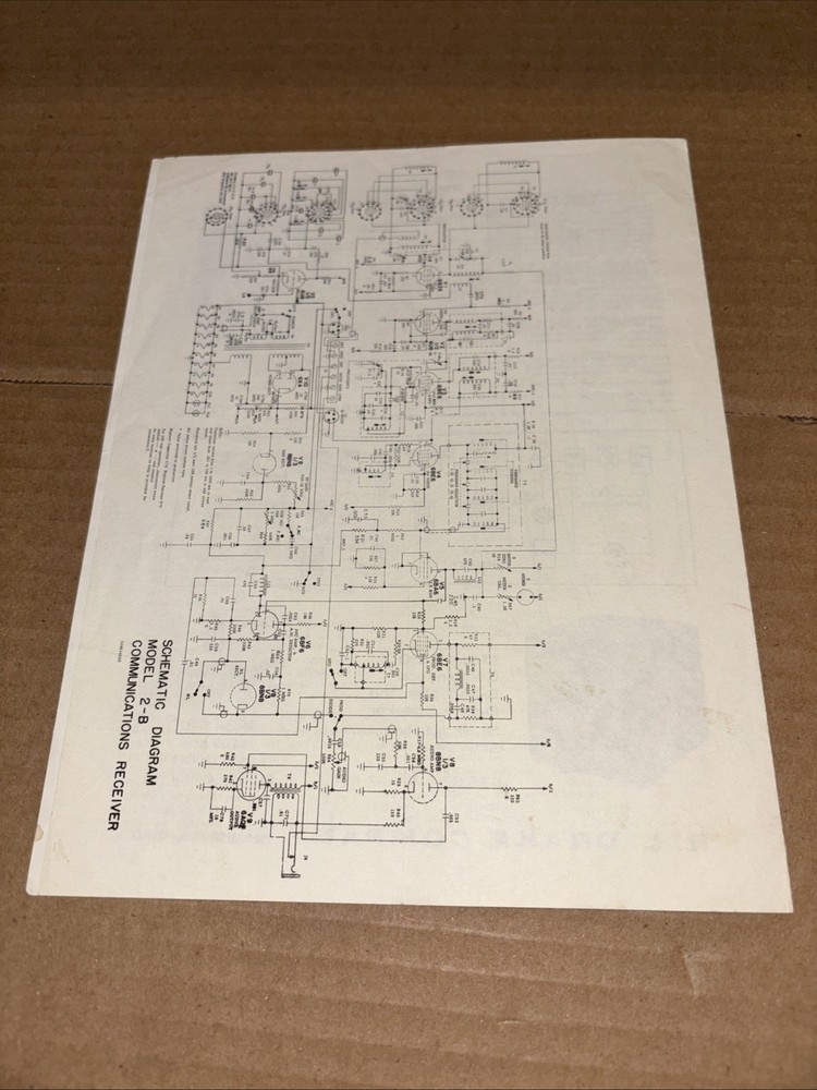 R.LDrake Drake 2B 2-B ShortWave Receiver Brochure Inside The