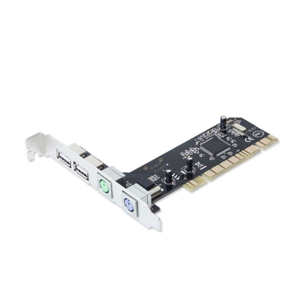 Multi-Interface PCI to PS2 PS/2 USB 2.0 For PC Keyboard Mouse Adapter Card