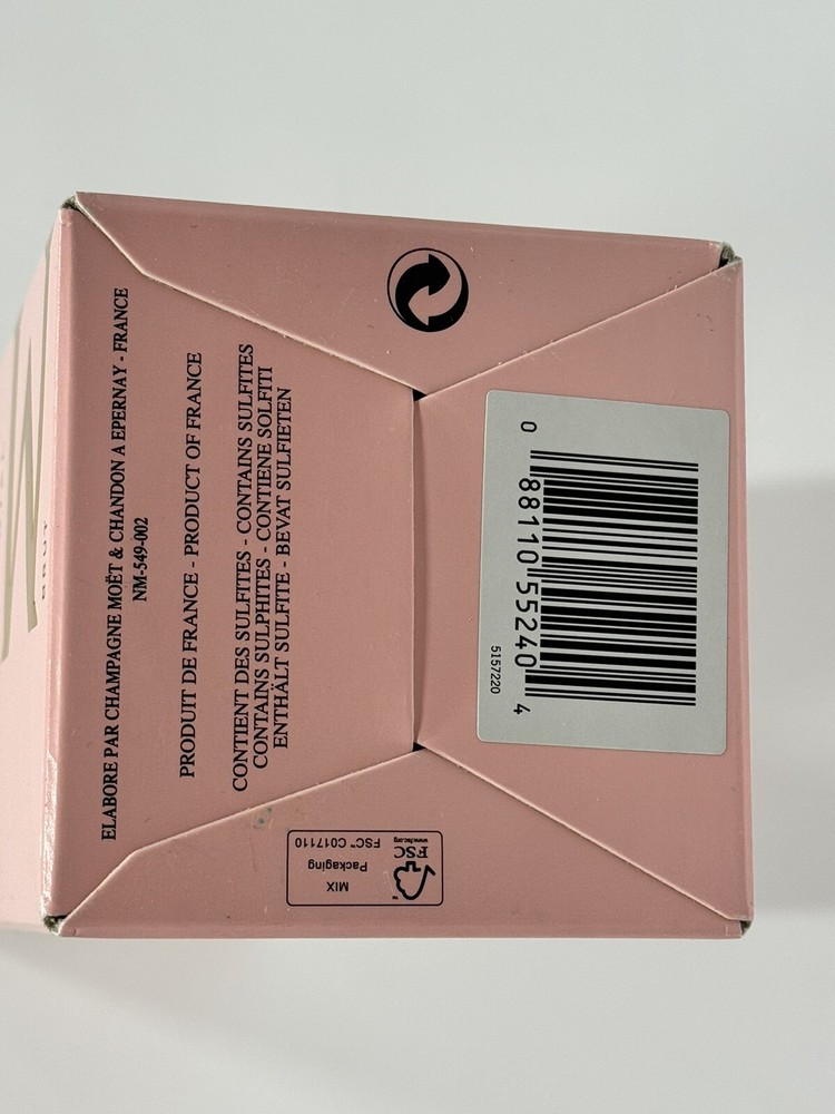 Moet & Chandon Rose Champagne Box ~ EMPTY ~ Pink Box 750 ML