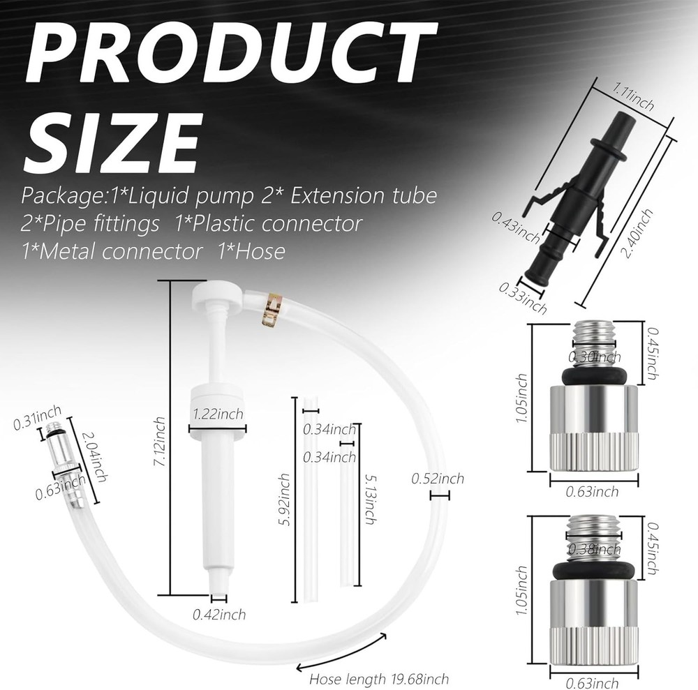 Heavy-Duty Fluid Transfer Pump with Adjustable Suction for Auto Maintenance