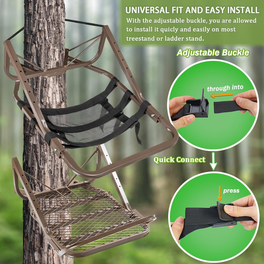 Huntury Tree Stand Seat Replacement for Hunting Lightweight Mesh Replacement ...