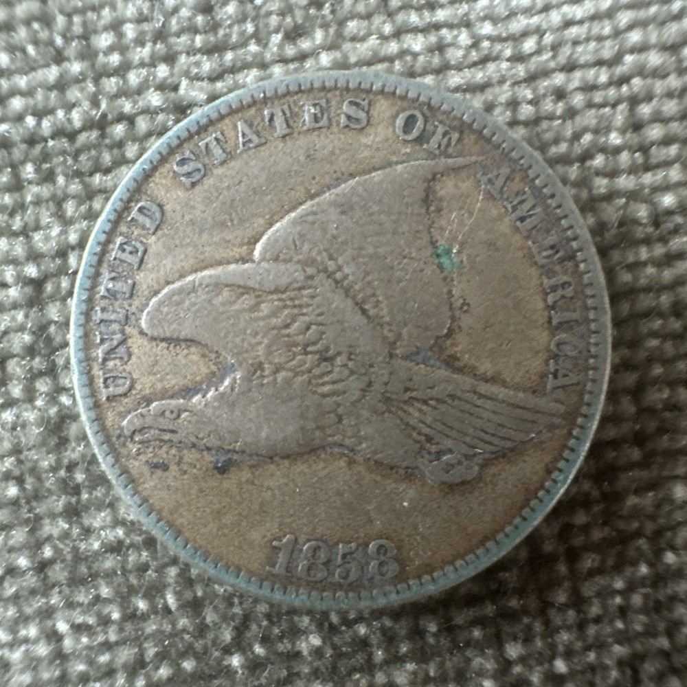 1858 Flying Eagle Cent - Small Letters - Tougher Coin